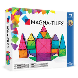Magna-Tiles - Magna-Tiles Clear Colors 32-Piece Set
