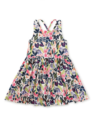 Tea Strappy Back Skirted Dress Amazon