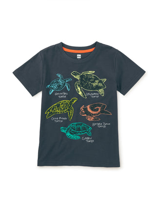 Tea Turtle Discovery Graphic Tee Indigo