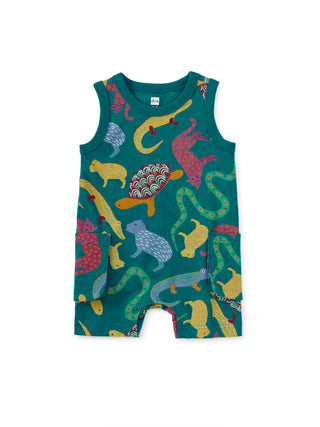 Tea Sleeveless Baby Romper Brazilian Folk