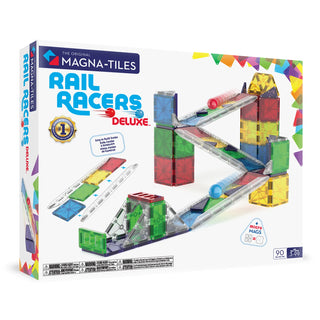 Magna-Tiles - Rail Racers Deluxe 90-Piece Set