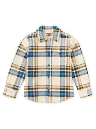 Tea French Terry Plaid Shacket Gangwon-do
