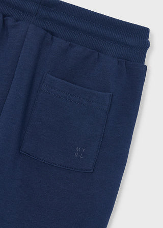 Mayoral Cuffed Fleece Trousers Navy