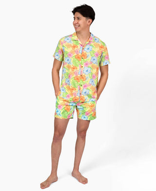 RuffleButts + RuggedButts - Happy Hula Men's Swim Trunks