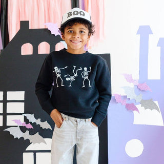 Sweet Wink - Silly Skelly Glow In The Dark Halloween Sweatshirt - Boys