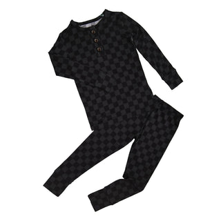 Gigi and Max - Frankie TWO PIECE Bamboo Halloween Checks Outfit