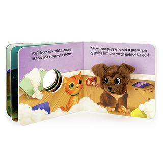 Cottage Door Press - Puppy Love Interactive Finger Puppet Board Book