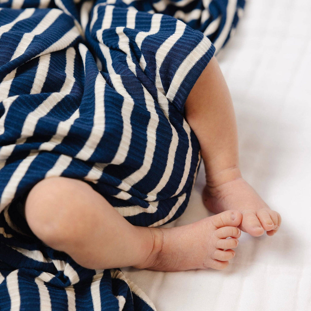 Lou Lou & Company - Jack Ribbed Swaddle Blanket