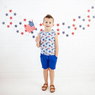 Dreamiere - 4th of July Sunglasses Basic Tank And Short Set