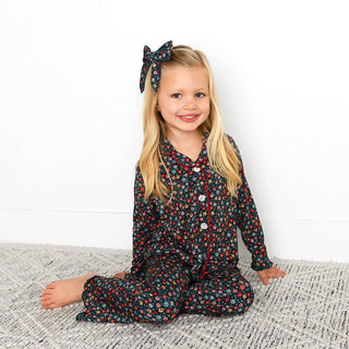 Gigi and Max - Isabelle KIDS RUFFLE LOUNGE SET Bamboo Floral Girls Clothing