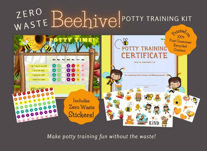 Green Distributors LLC - Beehive Potty Training Kit with Zero Waste Stickers