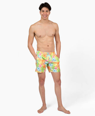 RuffleButts + RuggedButts - Happy Hula Men's Swim Trunks