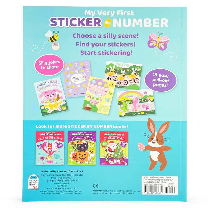 Cottage Door Press - Easter: My Very First Sticker by Number activity book