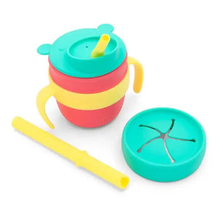 321 Grow - 321 Grow - 321 Grow Easy Learn Silicone Drink & Snack Set - Watermelon - Classy Rascals Boutique