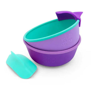 321 Grow - 321 Grow - 321 Grow Silicone Easy Scoop & Hold Bowl Set - Grape - Classy Rascals Boutique