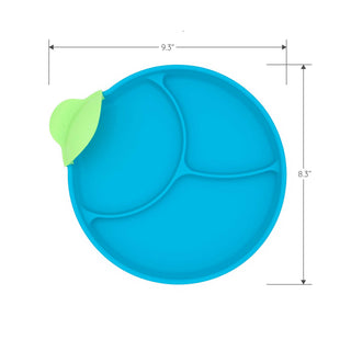 321 Grow - 321 Grow - 321 Grow Silicone Easy Scoop & Hold Plate Set - Ocean - Classy Rascals Boutique