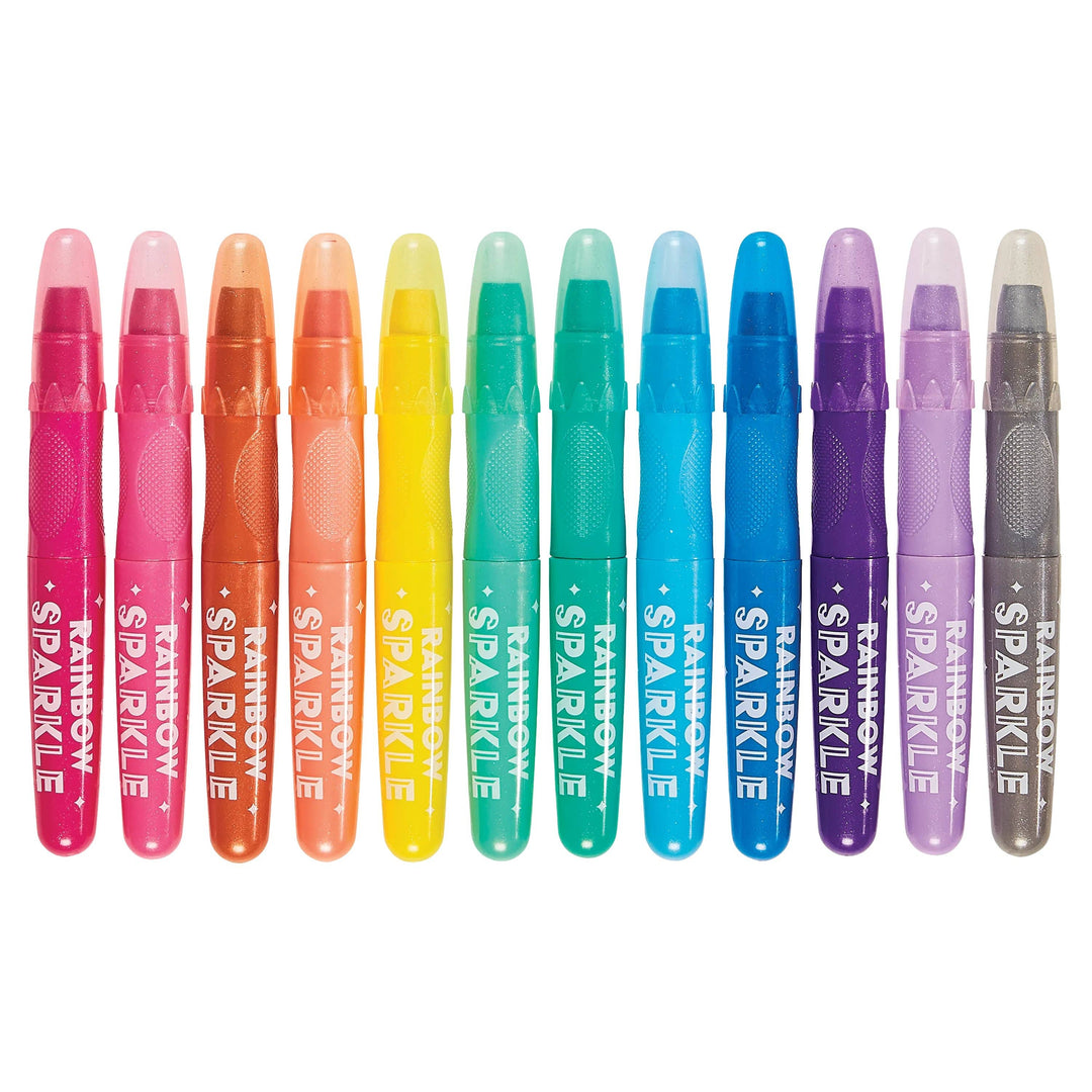 OOLY - Rainbow Sparkle Metallic Watercolor Gel Crayons - Set of 12