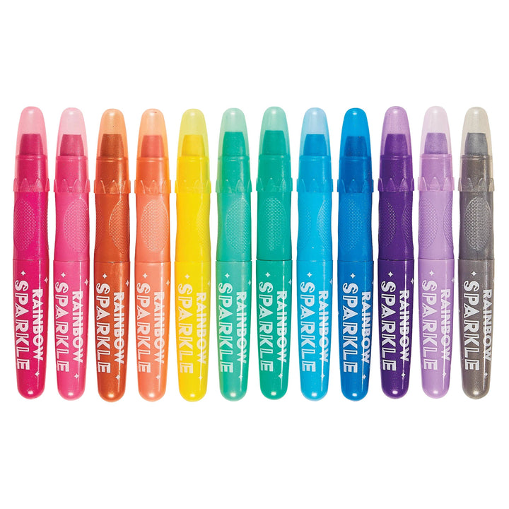 OOLY - Rainbow Sparkle Metallic Watercolor Gel Crayons - Set of 12