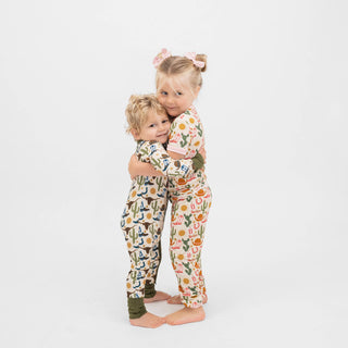 Emerson and Friends - Howdy Western Bamboo Convertible Baby Pajamas