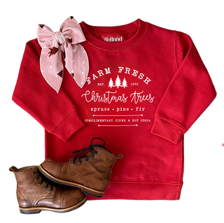 Holland Ave Clothing - Fresh Farm | Kids & Adult Christmas Sweatshirt