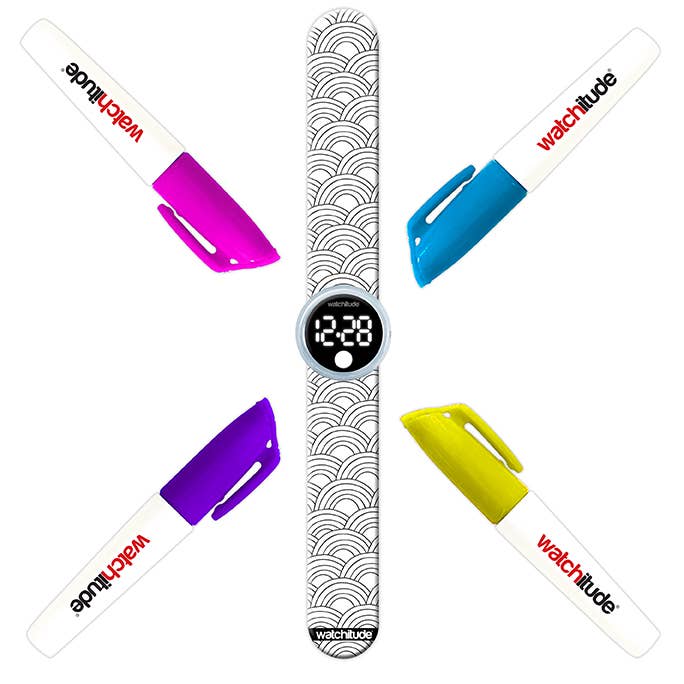 Watchitude - Rainbow Playground - Marker Digital Slap Watch