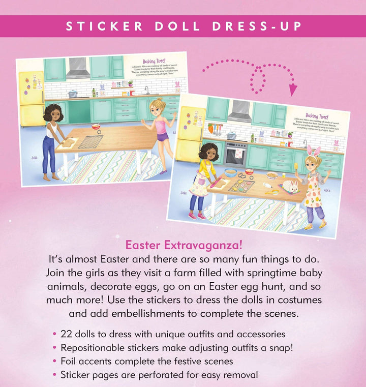 Peter Pauper Press - Easter Fun Sticker Doll Dress-Up Book