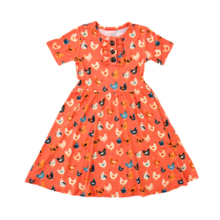 Gigi and Max - Penny TUTU DRESS Bamboo Chickens Kids Outfit