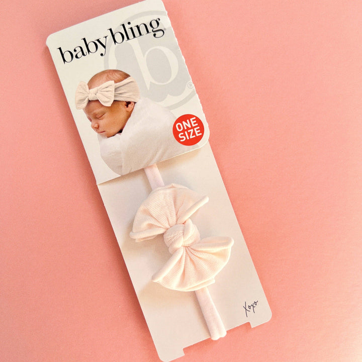 Baby Bling Bows - BABY FAB® SKINNY: ballet pink