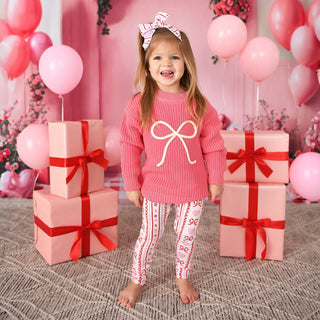 Gigi and Max - Hallie LEGGINGS Valentines Day Bamboo Kids Toddler Clothing