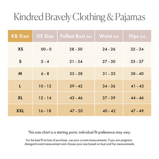 Kindred Bravely - Jane Long Sleeve Nursing Pajama Set - Top & Bottom
