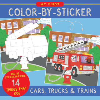 Peter Pauper Press - My First Color-By-Sticker Book -- Cars, Trucks, & Trains