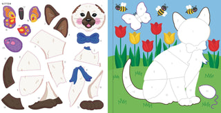 Peter Pauper Press My First Color-by-Sticker Book | Furry Friends