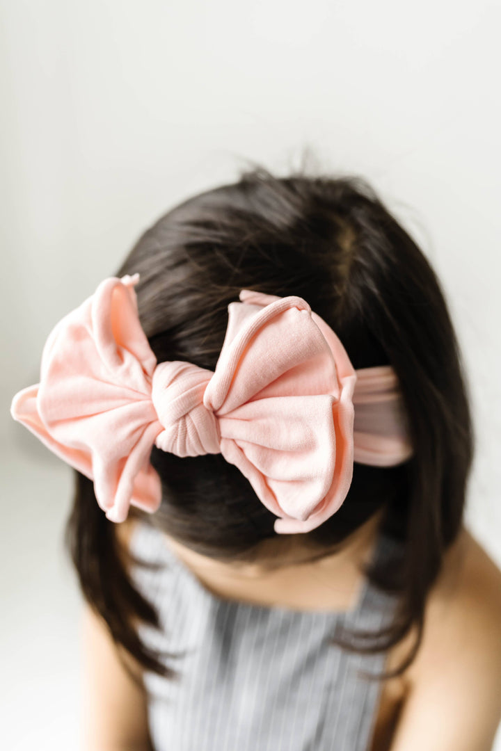 Baby Bling Bows - FAB-BOW-LOUS®: rose quartz