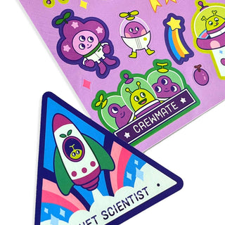 OOLY Stickiville Stickers: Galaxy Grapes - Scented