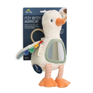 Itzy Ritzy - *NEW* Itzy Bitzy Mirror™ Sensory Tummy Time Mirror - Goose