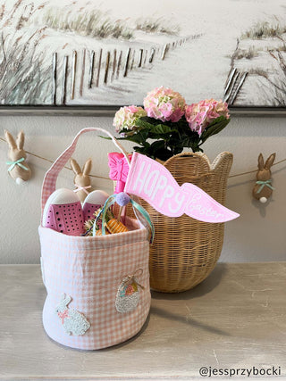 Mud Pie Easter Beaded Bucket
