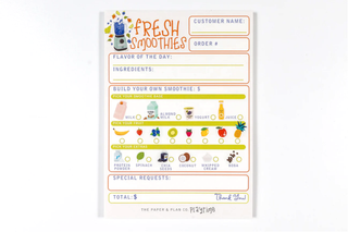 The Paper and Plan Co. - Smoothie Shop Playtime Pad