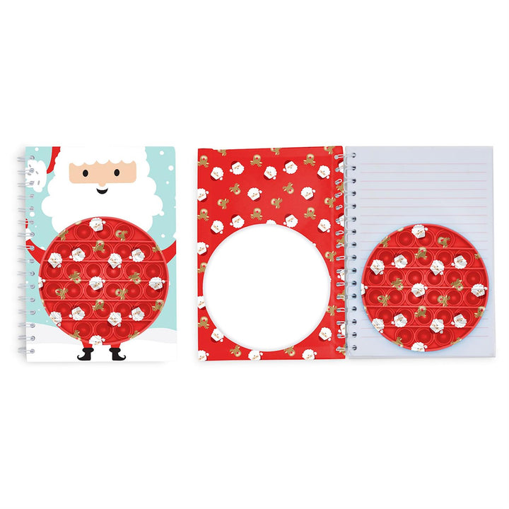 Two's Company Holiday Popper Notebook Santa