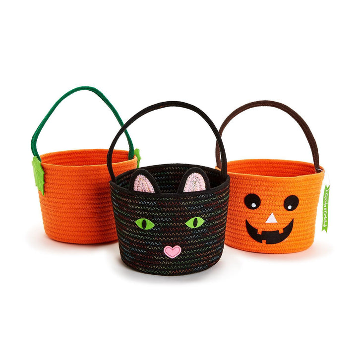 Two's Company Hand-Crafted Halloween Basket