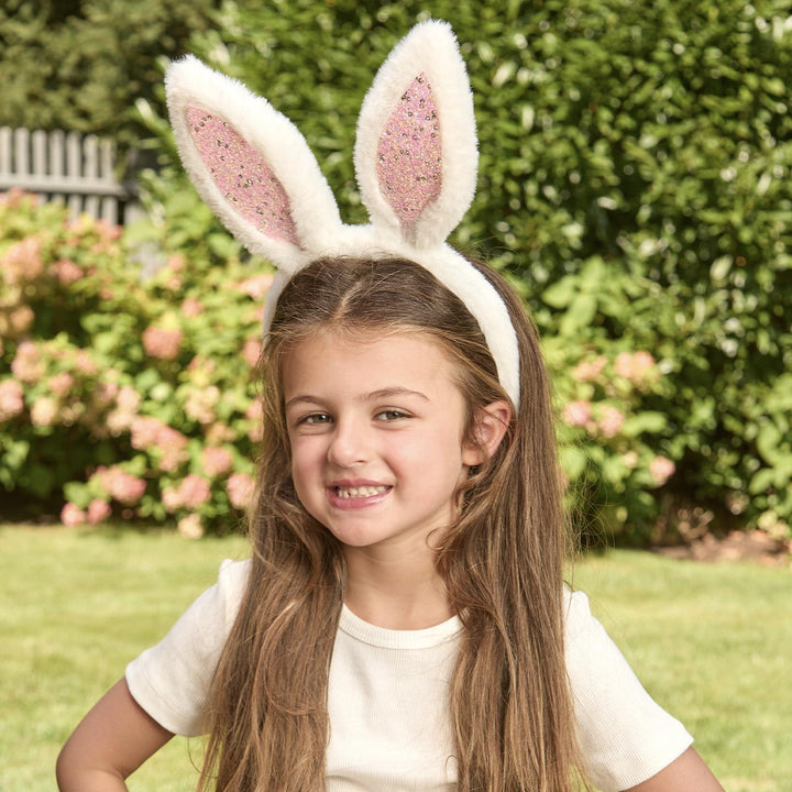 Two's Company Plush Faux Fur Bunny Ears Headband