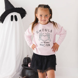 Sweet Wink - Ghouls Just Wanna Have Fun Halloween Sweatshirt - Kids