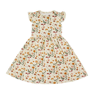 Emerson and Friends - Toadstool Garden Short Sleeve Bamboo Twirl Dress