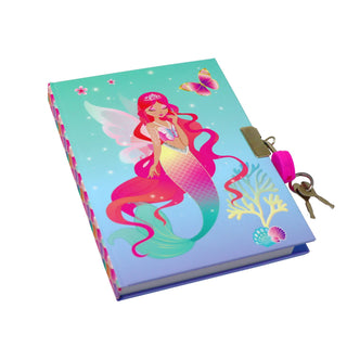 Pink Poppy USA - Shimmering Mermaid Strawberry Scented Lockable Diary | Pack