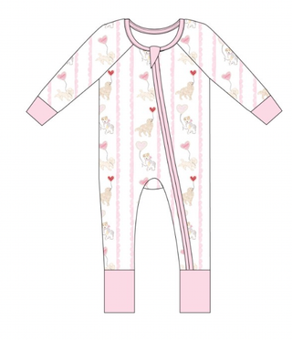 Kiki + Lulu - Dog Valentines Convertible Footies