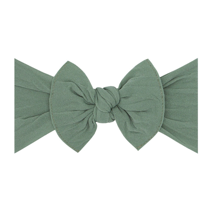 Baby Bling Bows - THE KNOT Soft nylon headband: sage