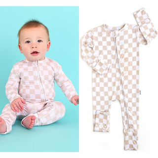 Gigi and Max - Oakley Zip Bamboo Baby Pajama Sleepies Little Baby