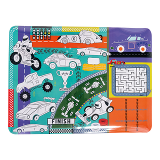 Floss & Rock Coloring Fun and Games Mat Cars