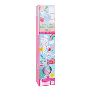 Floss & Rock Coloring Fun and Games Mat Rainbow Fairy