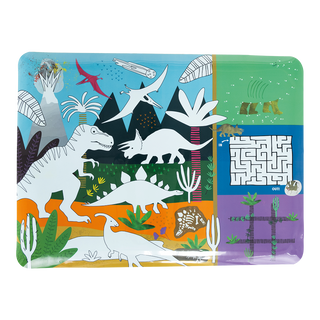 Floss & Rock Coloring Fun and Games Mat Dino