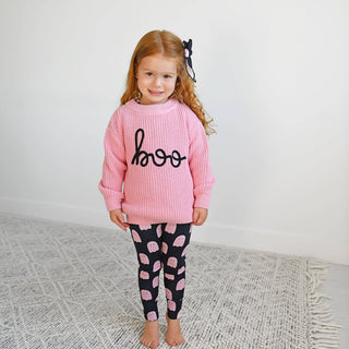 Gigi and Max - Shade Black Ghost LEGGINGS Halloween Bamboo Kids Loung
